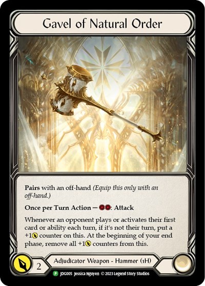 Gavel of Natural Order - JDG005