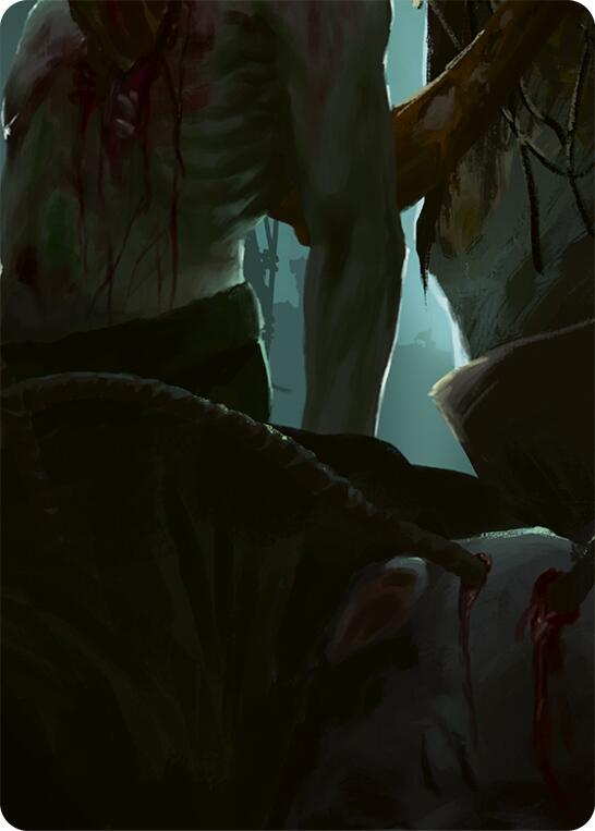 Riptide, Lurker of the Deep // Gravy Bones, Shipwrecked Looter Double Sided Art Card (Bottom Right)