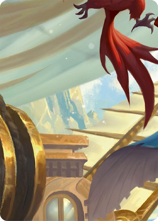 Puffin, Full Steam Ahead // Marlynn, Treasure Hunter Double Sided Art Card (Middle Left)