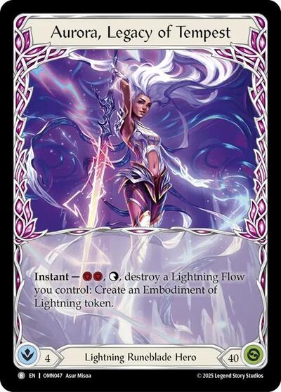 Aurora, Legacy of Tempest - Omens of the Third Age FAB spoiler