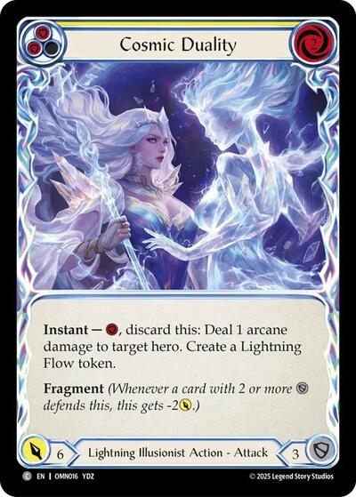Cosmic Duality (Yellow) - Omens of the Third Age FAB spoiler