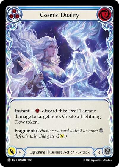 Cosmic Duality (Blue) - Omens of the Third Age FAB spoiler