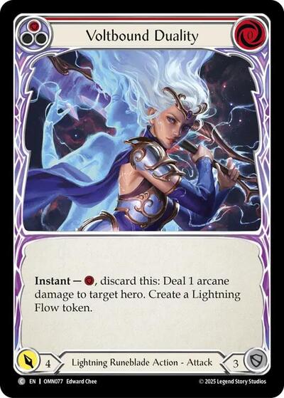 Voltbound Duality (Red) - Omens of the Third Age FAB spoiler