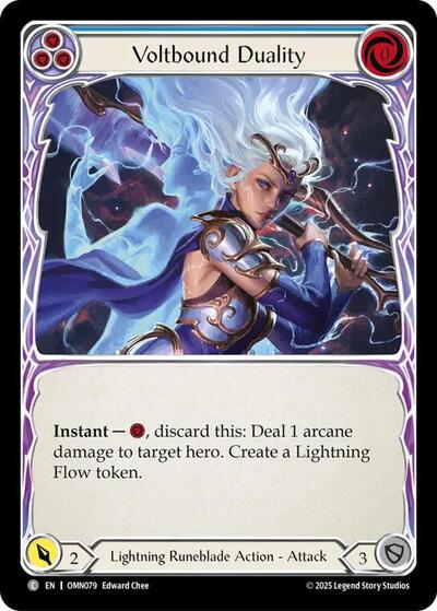 Voltbound Duality (Blue) - Omens of the Third Age FAB spoiler