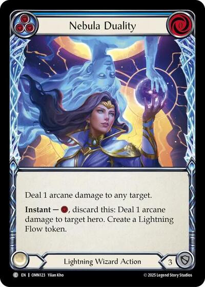 Nebula Duality (Blue) - Omens of the Third Age FAB spoiler