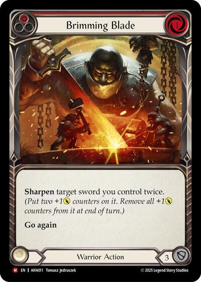 Brimming Blade (Red) - Armory Deck Origins: Hala FAB spoiler