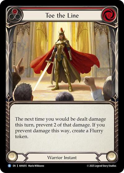 Toe The Line (Red) - Armory Deck Origins: Hala FAB spoiler