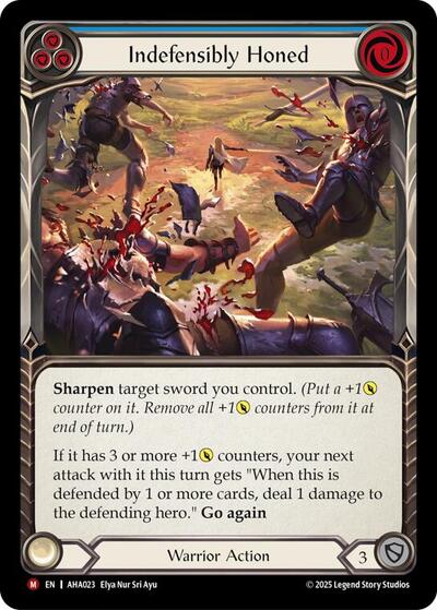Indefensibly Honed (Blue) - Armory Deck Origins: Hala FAB spoiler