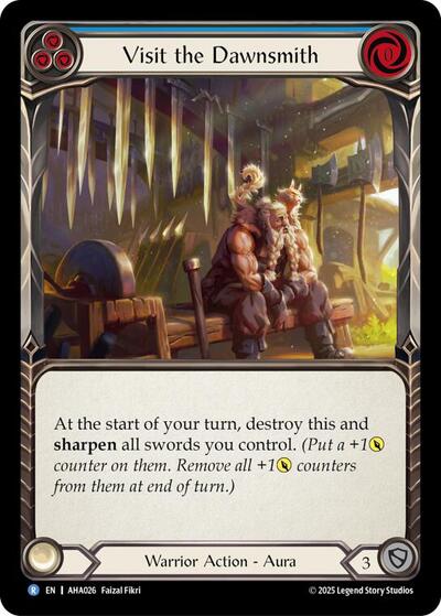 Visit The Dawnsmith (Blue) - Armory Deck Origins: Hala FAB spoiler