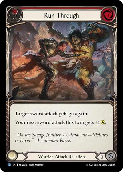 Run Through (Red) - Mastery Pack Warrior FAB spoiler