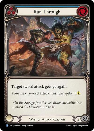 Run Through (Blue) - Mastery Pack Warrior FAB spoiler