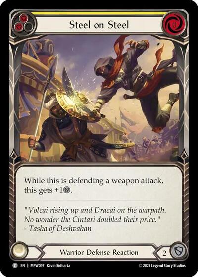 Steel on Steel (Yellow) - Mastery Pack Warrior FAB spoiler