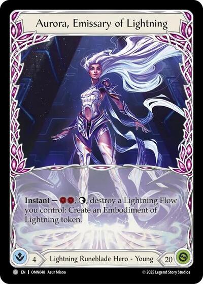 Aurora, Emissary of Lightning - Omens of the Third Age FAB spoiler