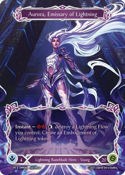 Aurora, Emissary of Lightning (Marvel) - Omens of the Third Age FAB spoiler