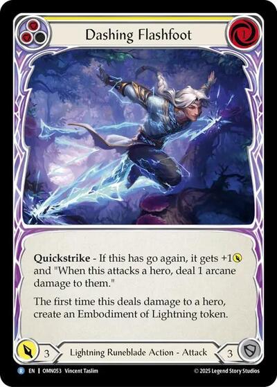 Dashing Flashfoot - Omens of the Third Age FAB spoiler