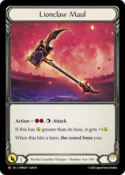 Lionclaw Maul - Omens of the Third Age FAB spoiler