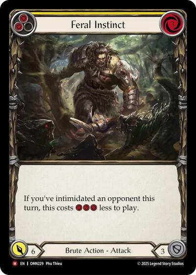 Feral Instinct - Omens of the Third Age FAB spoiler
