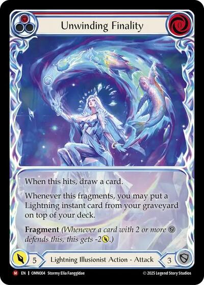 Unwinding Finality (Extended Art) - Omens of the Third Age FAB spoiler
