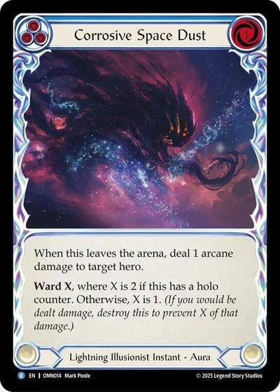 Corrosive Space Dust (Blue) - Omens of the Third Age FAB spoiler
