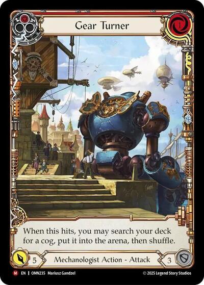 Gear Turner (Extended Art) - Omens of the Third Age FAB spoiler