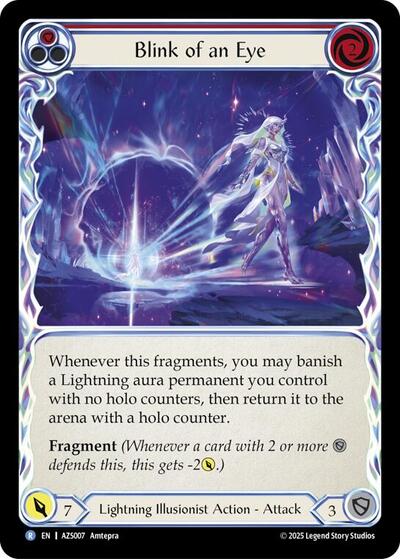 Blink Of An Eye (Red) - Armory Deck: Zyggy FAB spoiler