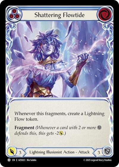 Shattering Flowtide (Blue) - Armory Deck: Zyggy FAB spoiler