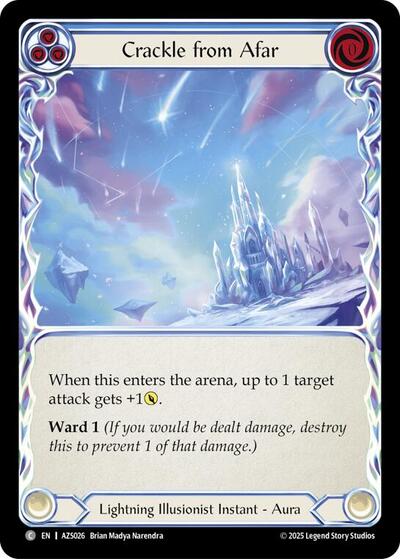 Crackle From Afar (Blue) - Armory Deck: Zyggy FAB spoiler