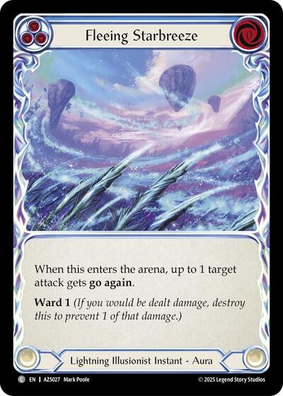 Fleeing Starbreeze (Blue) - Armory Deck: Zyggy FAB spoiler