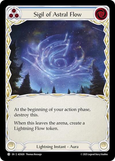 Sigil Of Astral Flow (Blue) - Armory Deck: Zyggy FAB spoiler