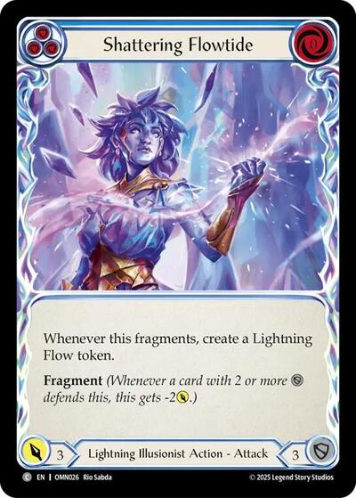 Shattering Flowtide (Blue) - Omens of the Third Age FAB spoiler