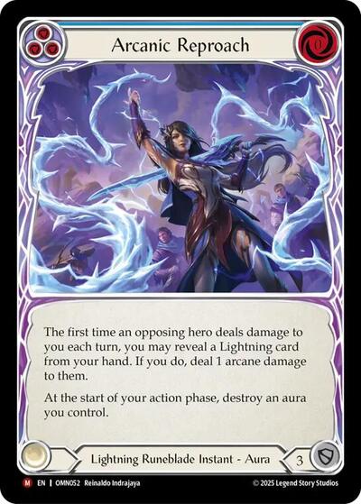 Arcanic Reproach - Omens of the Third Age FAB spoiler