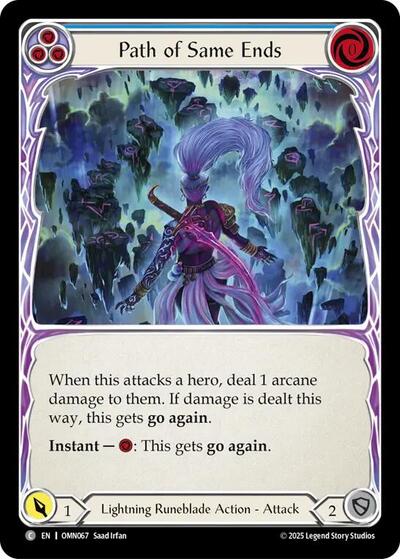 Path of Same Ends (Blue) - Omens of the Third Age FAB spoiler