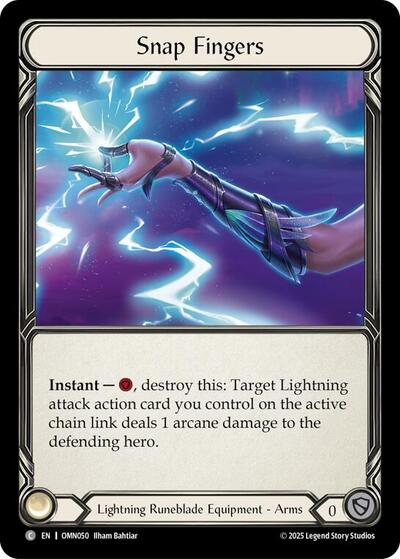 Snap Fingers - Omens of the Third Age FAB spoiler