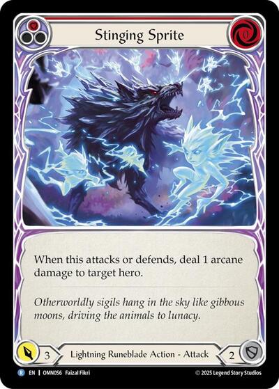 Stinging Sprite (Red) - Omens of the Third Age FAB spoiler
