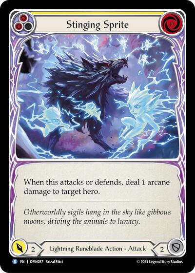Stinging Sprite (Yellow) - Omens of the Third Age FAB spoiler
