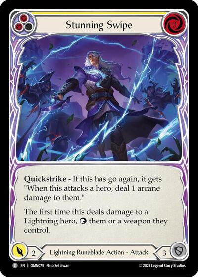 Stunning Swipe (Yellow) - Omens of the Third Age FAB spoiler