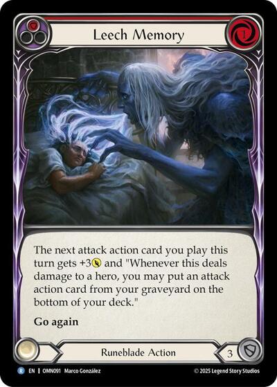 Leech Memory (Red) - Omens of the Third Age FAB spoiler