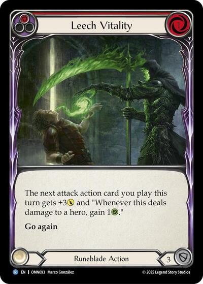 Leech Vitality (Red) - Omens of the Third Age FAB spoiler