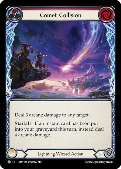 Comet Collision (Red) - Omens of the Third Age FAB spoiler