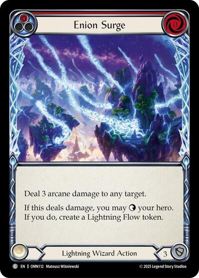 Enion Surge (Red) - Omens of the Third Age FAB spoiler