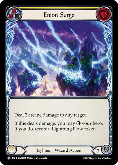 Enion Surge (Yellow) - Omens of the Third Age FAB spoiler