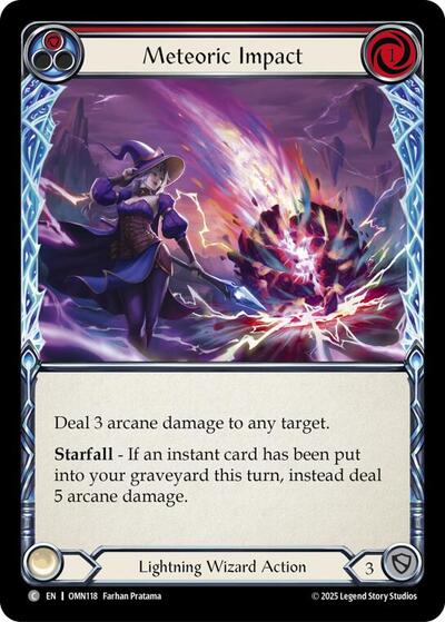 Meteoric Impact (Red) - Omens of the Third Age FAB spoiler