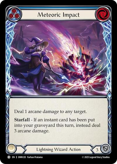Meteoric Impact (Blue) - Omens of the Third Age FAB spoiler