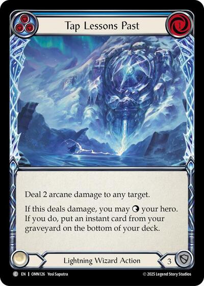 Tap Lessons Past (Blue) - Omens of the Third Age FAB spoiler