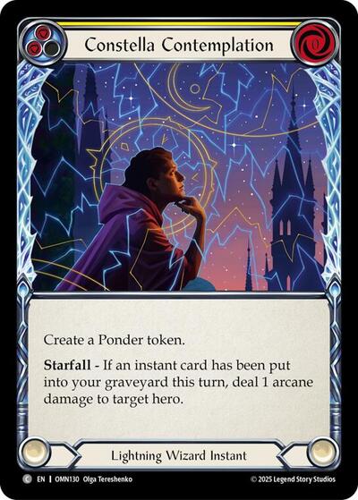 Constella Contemplation (Yellow) - Omens of the Third Age FAB spoiler