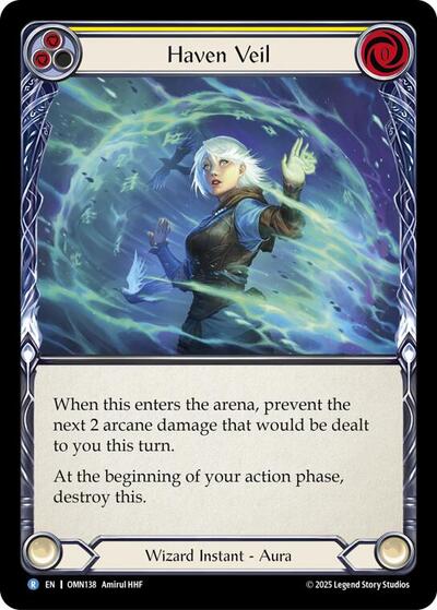 Haven Veil (Yellow) - Omens of the Third Age FAB spoiler
