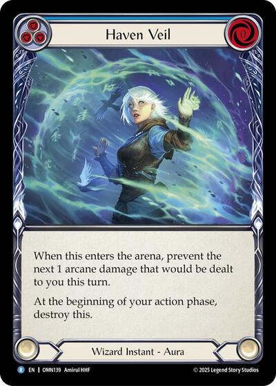 Haven Veil (Blue) - Omens of the Third Age FAB spoiler