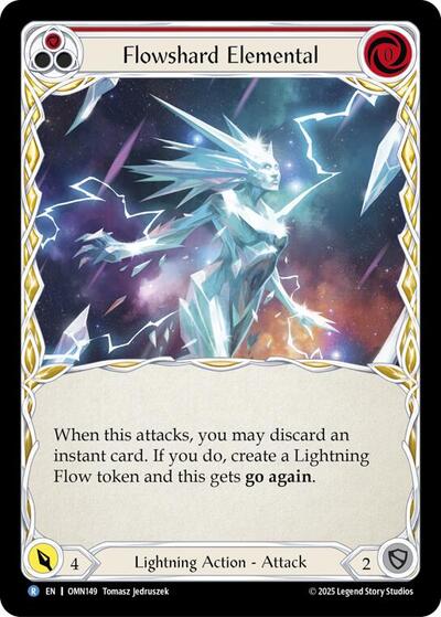 Flowshard Elemental (Red) - Omens of the Third Age FAB spoiler