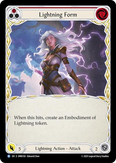 Lightning Form (Red) - Omens of the Third Age FAB spoiler