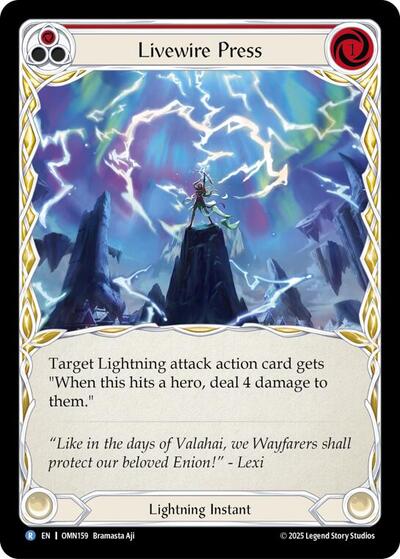 Livewire Press (Red) - Omens of the Third Age FAB spoiler